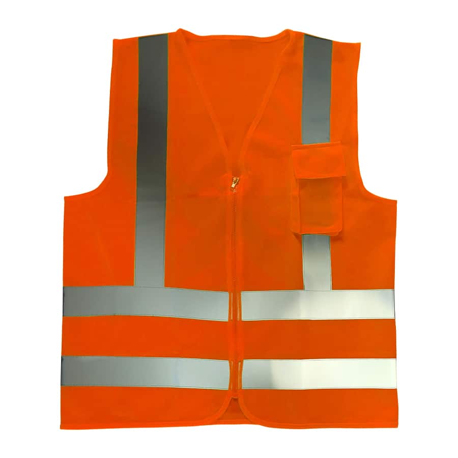 Colete Refletivo Dia e Noite com 1 bolso - Laranja - Volk 